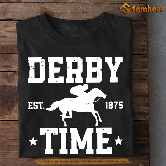Kentucky Derby Horse T-shirt, Derby Time, Gift For Horse Racing Lovers, Horse Racing Tees