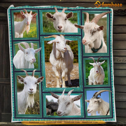 Goat Blanket, Little Goat Togethe Goat Fleece Blanket - Sherpa Blanket Gift For Goat Lover