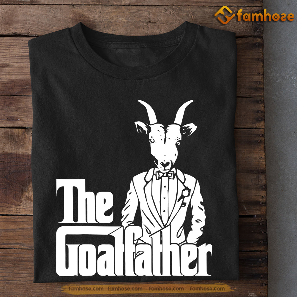 Father's Day Goat T-shirt, The Goatfather, Gift For Dad Shirt, Goat Lovers, Goat Tees