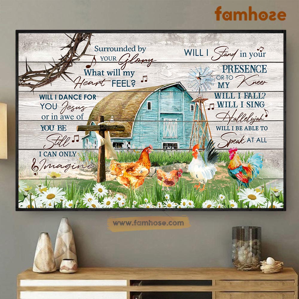 Funny Chicken Poster & Canvas, What Will My Heart Feel Will I Dance Fo ...