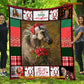 Christmas Horse Blanket, Holly Jolly Fleece Blanket - Sherpa Blanket Gift For Horse Lover