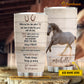 Personalized Horse Tumbler, While On This Ride Called Life You Have To Take The Good Stainless Steel Tumbler, Tumbler Gifts For Horse Lovers