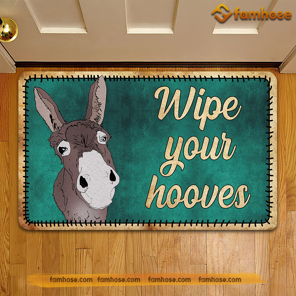 Donkey Doormat, Wipe Your Hooves Gift For Donkey Lovers, New Home Gift, Housewarming Gift, Donkey Decor