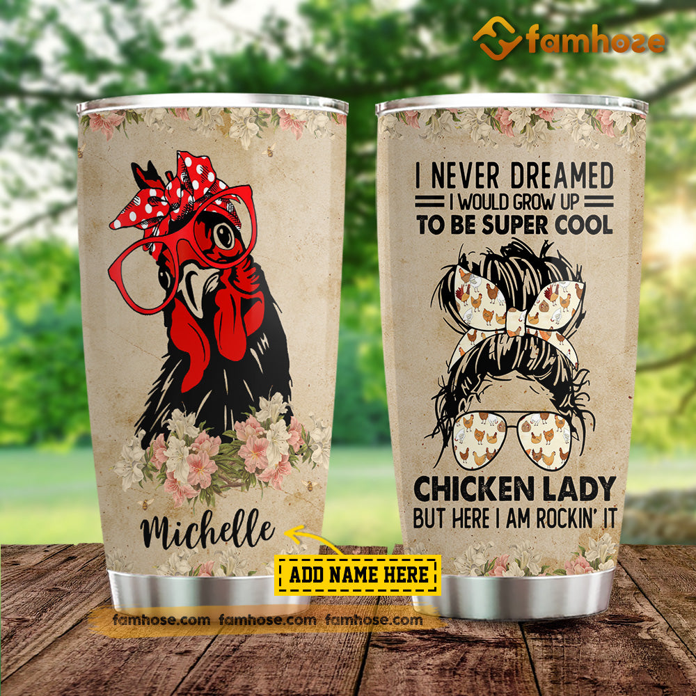 Just A Simple Woman Coffee Chickens Color Printed Tumblers