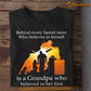 Father's Day Barrel Racing Grandpa T-shirt, Behind Every Barrel Racer Who Believes In Herself, Barrel Racing Lovers Gift, Barrel Racing Tees