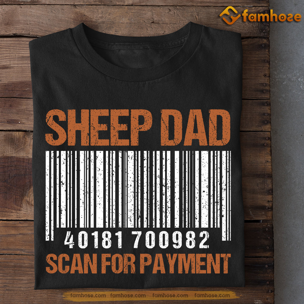 Father's Day Sheep T-shirt, Sheep Dad Scan For Payment, Gift For Horse Lovers, Horse Dad Tees, Horse Shirt