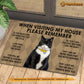 Cat Doormat, Please Remember I Live Here You AreThe Guest Gift For Cat Lovers, New Home Gift, Housewarming Gift, Cat Decor