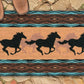 Pattern Horse Doormat, Galloping Horses Doormat