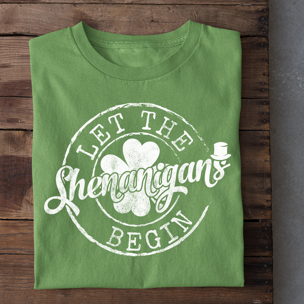St Patrick's Day Shenanigans T-shirt, Let The Shenanigans Begin, Lucky Charms Gift For Shenanigans Lovers