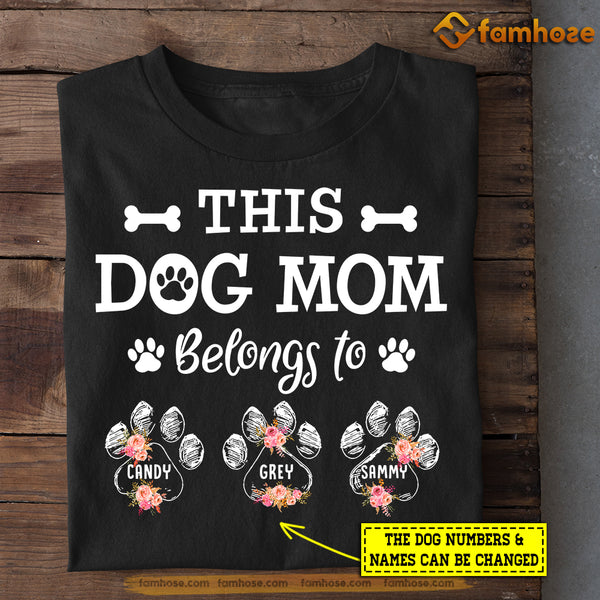 This Dog Mom Belongs To Dog Personalized Shirt, Mother's Day Gift for Dog  Lovers, Dog Dad