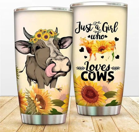 Cute Cow Coffee Lover's Tumbler