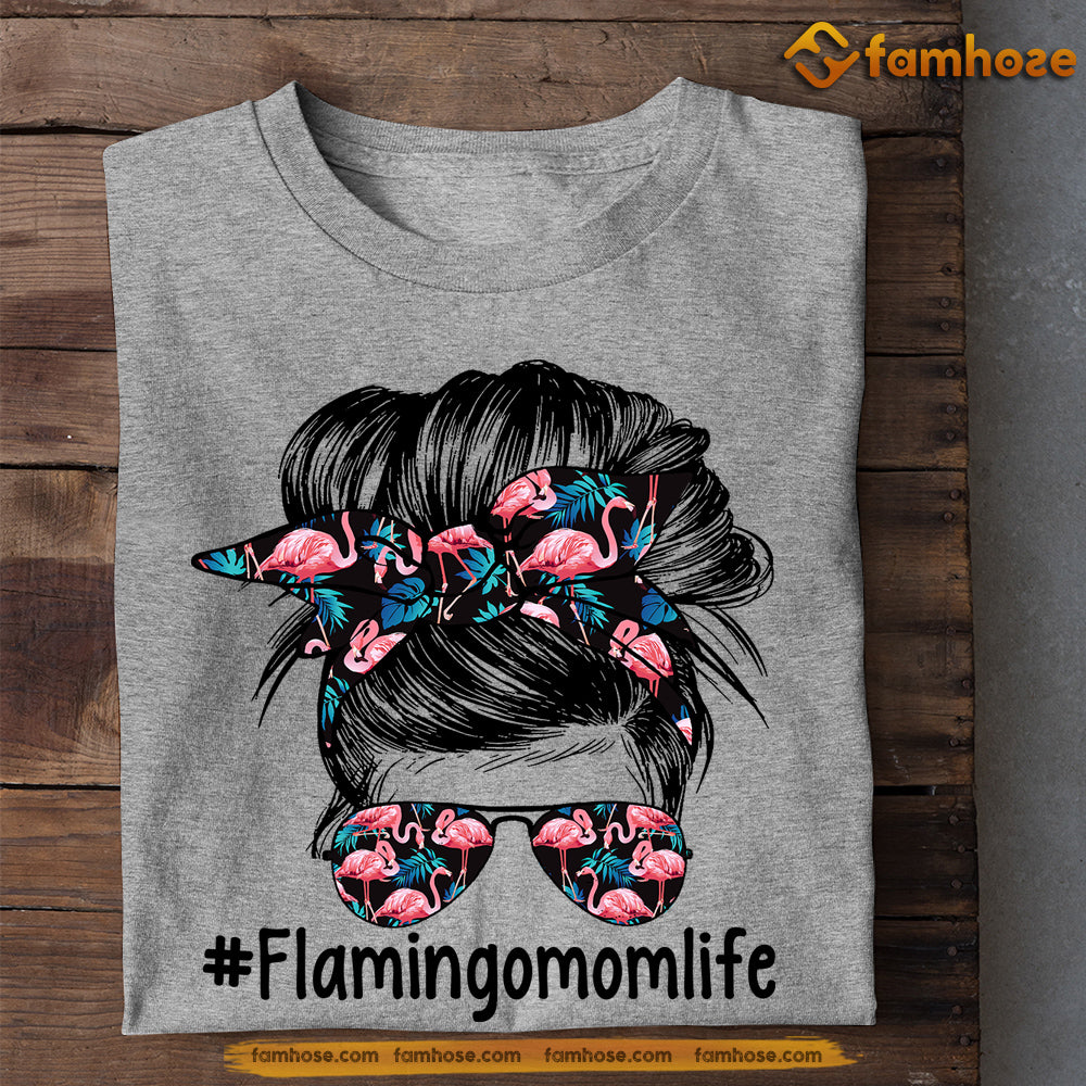 Cute Mother's Day Flamingo T-shirt, Flamingo Mom Life, Gift For Flamingo Lovers, Gift For Flamingo Moms, Flamingo Tees