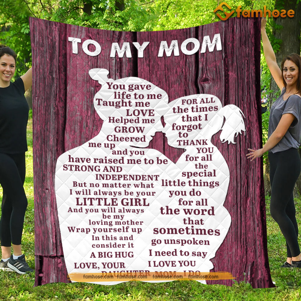 To My Mom - Everything I Am - Fleece Blanket/ Sherpa Blanket