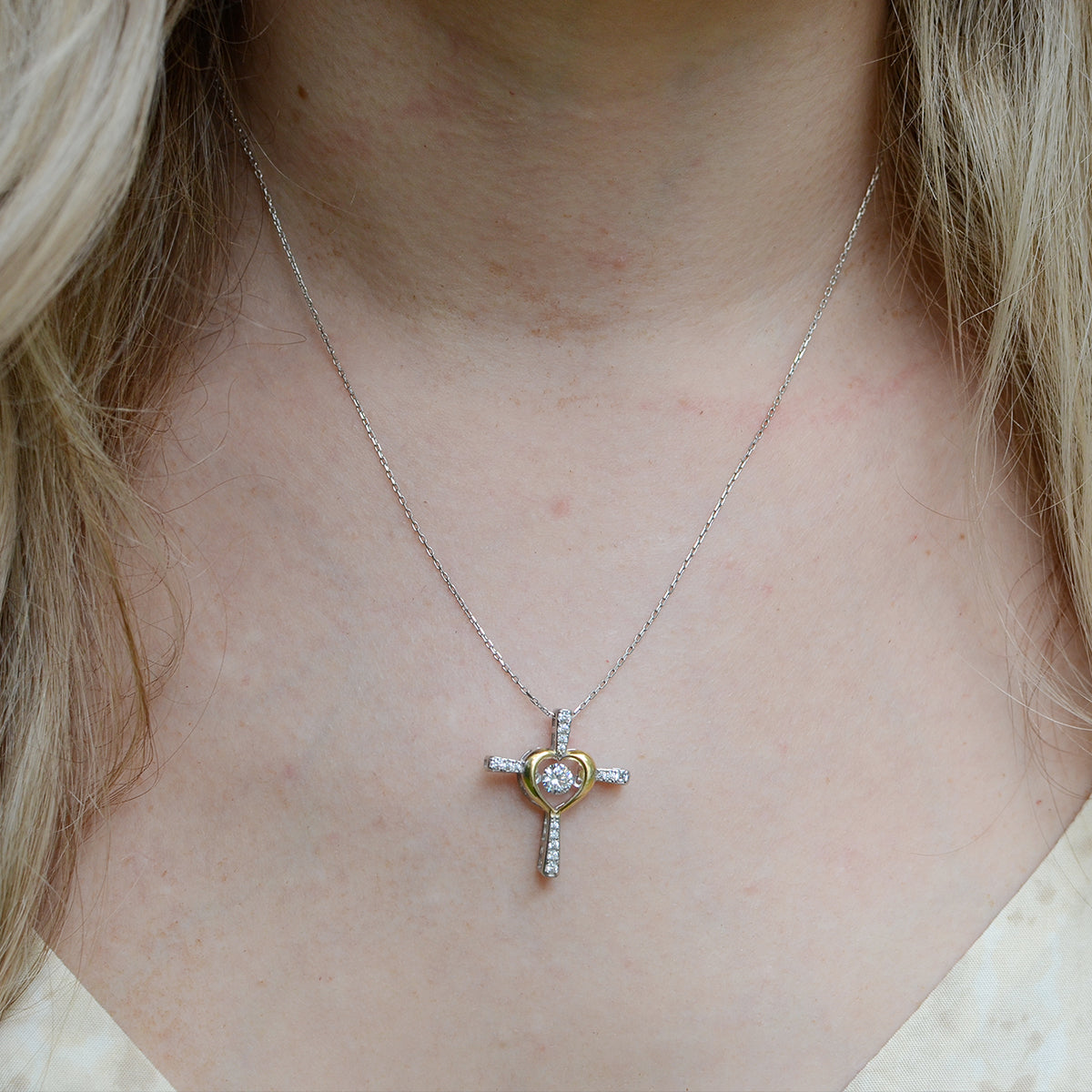 Cross necklace for sales baby girl