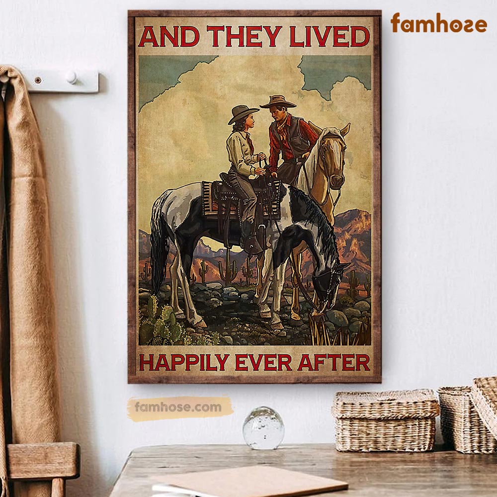 Valentine Rodeo Poster & Canvas, And They Lived Happily Ever After, Ho ...
