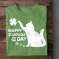 Cute Patrick's Day Cat T-shirt, Happy St Cattricks Day Gift For Cat Lovers, Cat Owners, Cat Tees