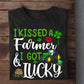 Patrick's Day Horse T-shirt, I Kissed A Farmer And I Got Lucky Gift For Farmers