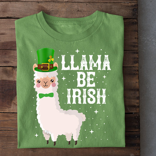 Patrick's Day Llama T-shirt, Llama Be Irish Gift For Llama Lovers, Llama Farm, Llama Tees