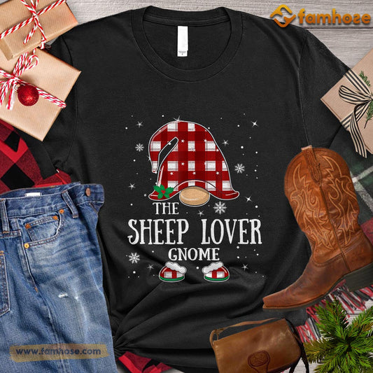Christmas Sheep T-shirt, The Sheep Lover Gnome Christmas Gift For Sheep Lovers, Sheep Farm