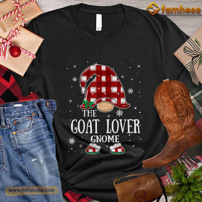 Christmas Goat T-shirt, The Goat Lover Gnome Christmas Gift For Goat Lovers, Goat Farm, Goat Tees