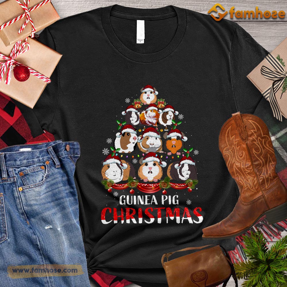 Christmas Guineapig T-shirt, Guineapig Arrange Christmas Tree Gift For Guineapig Lovers. Guineapig Owners