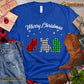 Christmas Dog T-shirt, Merry Christmas Dog ELF Gift For Dog Lovers, Dog Owners, Dog Tees