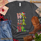 Cute Christmas Turtle T-shirt, Ho Ho Ho Turtle Santa Hat Reindeer Star Christmas Gift For Turtle Lovers, Turtle Owners