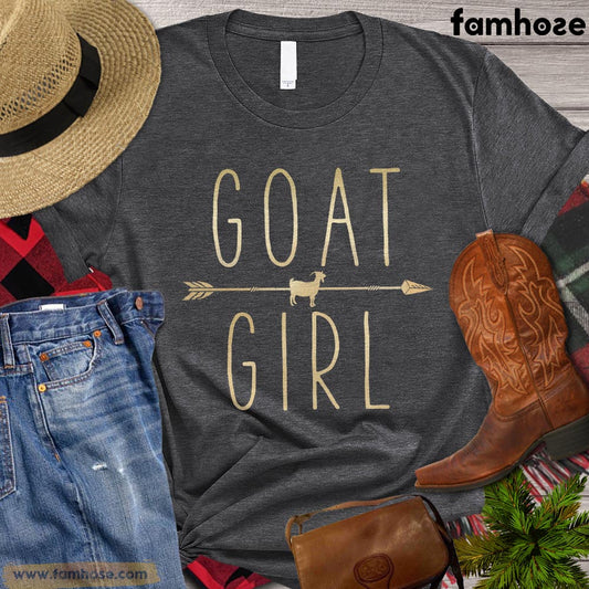 Goat T-shirt, Goat Girl, Gift For Kid Love Goat, Farming Lover Gift, Goat Lover Gift, Farmer Premium T-shirt