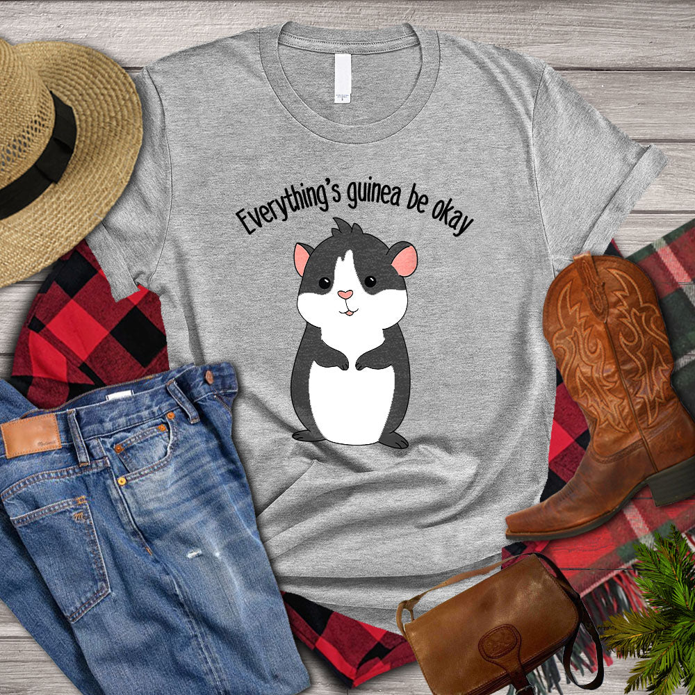 Guineapig T-shirt, Everything_s Guinea Be Okay, Guineapigs Lover, Farming Lover Gift, Farmer Premium T-shirt