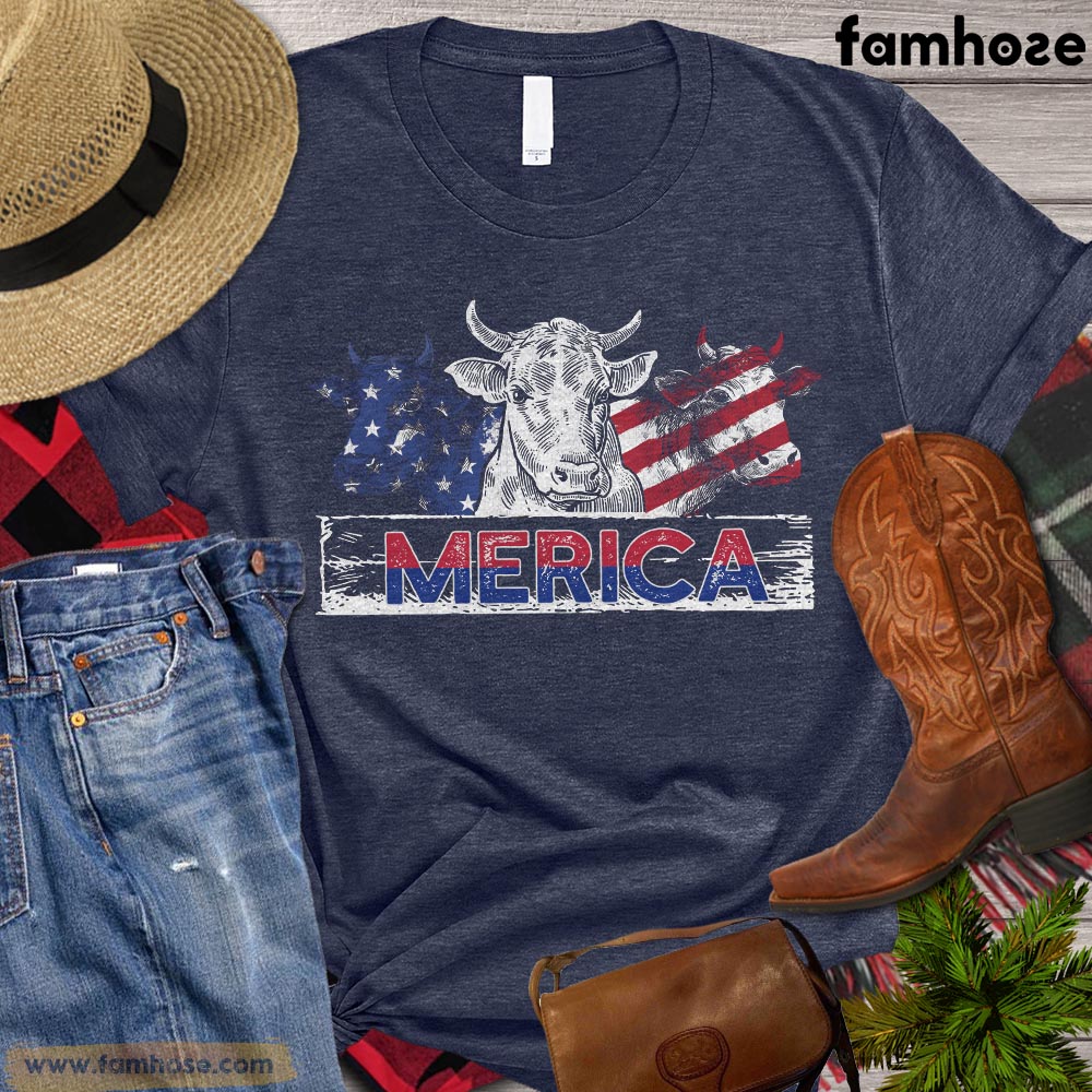 Independence Day Bull Riding Horse T-shirt, Bull Riding Flag America, Rodeo Shirt, Bull Riding Life, Bull Riding Lovers Gift, Horse Premium T-shirt