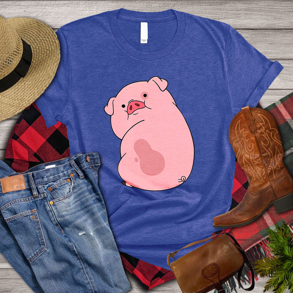 Pig T-shirt, Pig Turn Your Back, Pig Farm, Pig Lover, Farming Lover Gift, Farmer Premium T-shirt