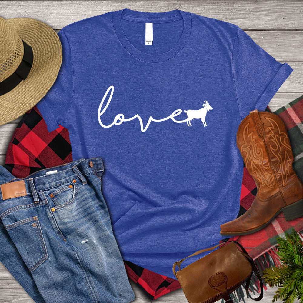 Goat T-shirt, Love Goats, Goat Shirt, Farming Lover Gift, Farmer Shirt
