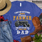 Farm Dad T-shirt, I Got My Attitude From A Crazy Farmer I Am Related To I Call Him Dad Shirt, Farming Lover Gift, Vintage Farmer T-shirt, Farmer Lovers Premium T-shirt