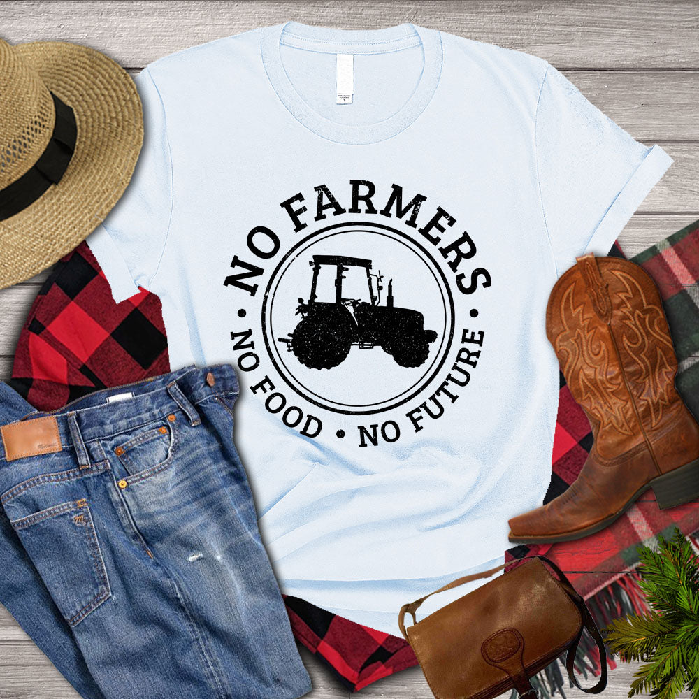 Tractor T-shirt, No Farmers No Food No Future, Tractor Lover, Tractor Farmer, Farming Lover Gift, Farmer Premium T-shirt