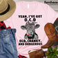 Cow T-shirt, Yeah I've Got O.C.D Old Cranky And Dangerous, Farm Cow Shirt, Cow Lover Gift, Farming Lover Gift, Farmer Premium T-shirt