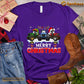 Christmas Tractor T-shirt, Merry Christmas Snow Gift For Tractor Lovers, Tractor Farm, Tractor Tees
