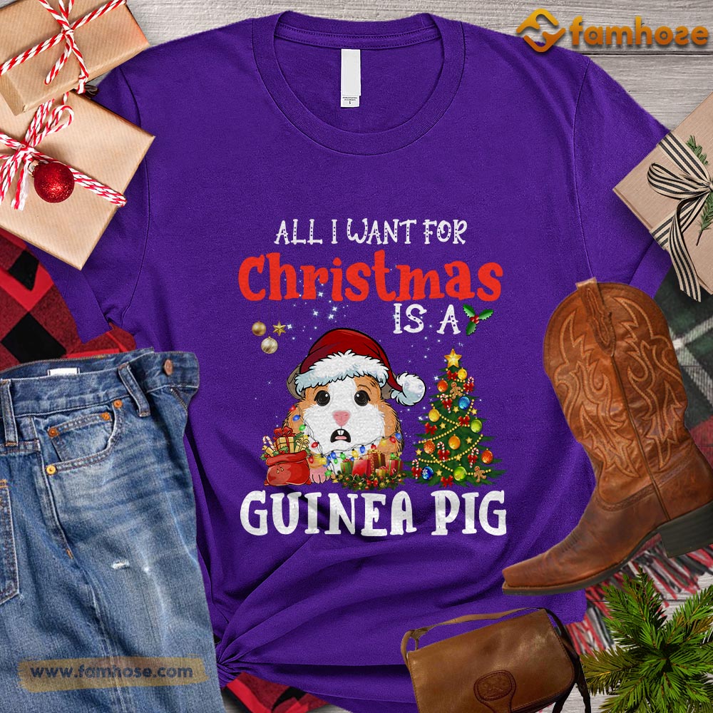 guinea pig christmas t shirt