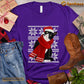 Christmas Cat T-shirt, Ugly Cat With Scarf Santa Gift For Cat Lovers, Cat Owners, Cat Tees