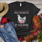 Chicken T-shirt, Easily Distracted By Chickens, Flower Chicken Lover, Farming Lover Gift, Farmer Shirt