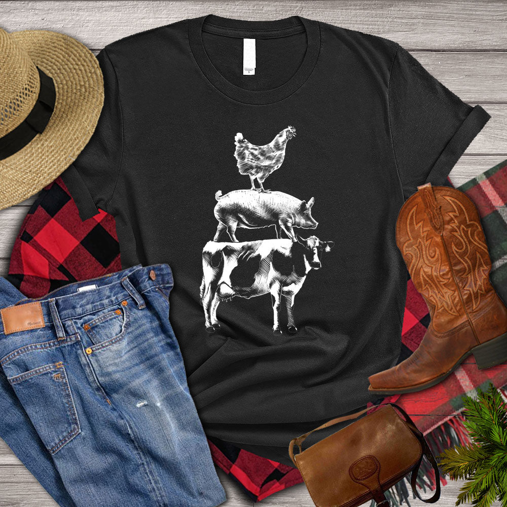 Cow T-shirt, Farm Animal, Farm Lover, Farming Lover Gift, Farmer Shirt