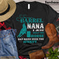 Barrel Racing Mom T-shirt, Barrel Nana I Just Hold The Horse And Hand Over The Money Shirt, Gift For Barrel Racers, Barrel Racing Lover Gift, Cowgirl T-shirt, Rodeo Shirt, Barrel Racing Premium T-shirt
