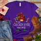Cute Christmas Chicken T-shirt, The Chicken Lover Gnome Christmas Gift For Chicken Lovers, Chicken Farm, Chicken Tees