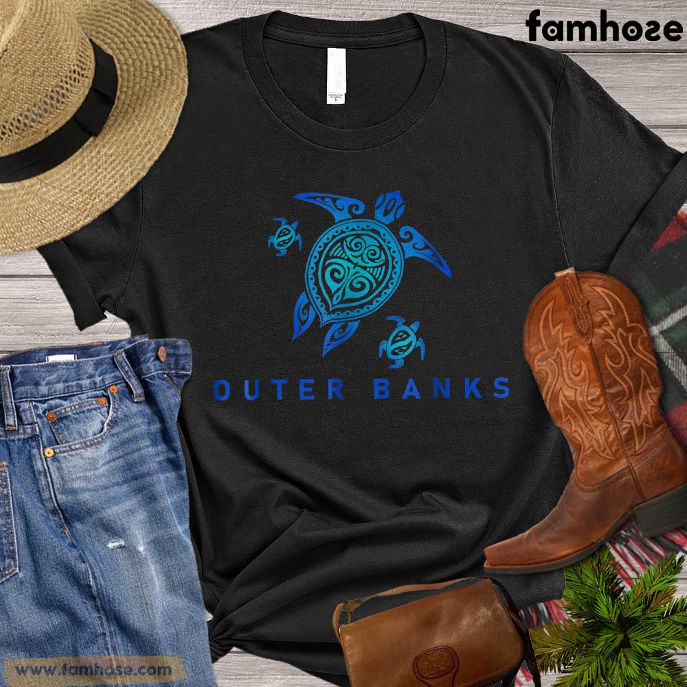 Turtle T-shirt, Outer Banks Turtle Shirt, Gift For Turtle Lovers, Turle Tees