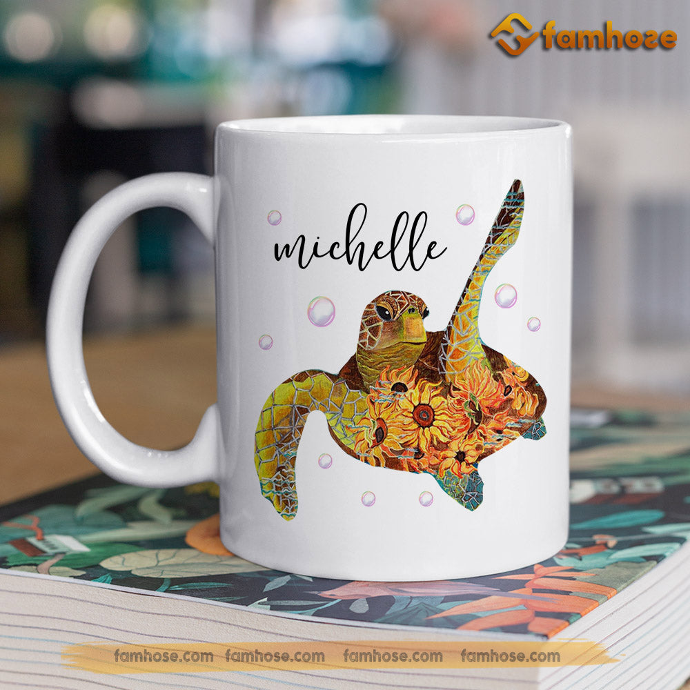 Personalized Turtle Mug, Everyday Is A New Beginning Mug, Cups Gift For Turtle Lovers, Turtle Owner