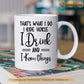 Personalized Horse Riding Mug, That's What I Do I Ride Horse I Know Things Mug, Cups Gift For Horse Lovers, Horse Owner