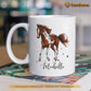 Personalized Valentine's Day Horse Mug, To My Wife I Wish I Could Turn Back The Clock Mug, Cups Gift For Horse Lovers, Horse Owner