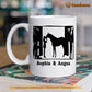 Personalized Horse Mug, And Into The Barn I Go To Lose My Mind Mug, Cups Gift For Horse Lovers, Horse Owner